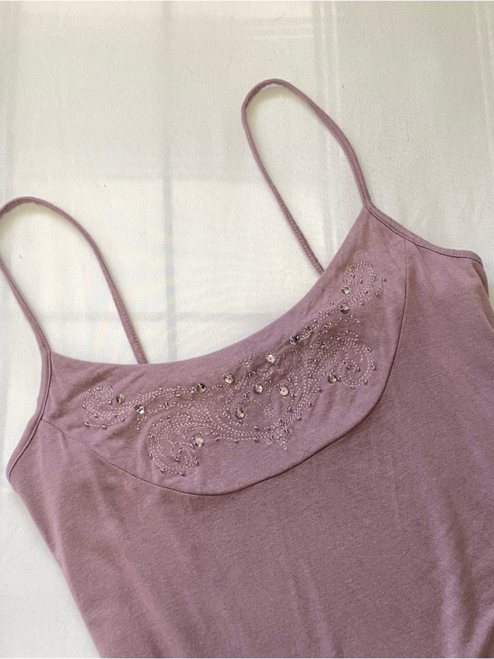 Y2K Lavender Purple Cami Tank Top - Picture 2 of 8
